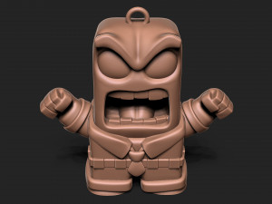 Anger - Inside out keychain 3D 프린트 모델