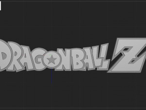 DRAGON BALL Z LOGO Modello di stampa 3D