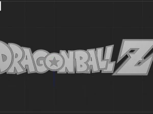 DRAGON BALL Z LOGO 3D Print Model