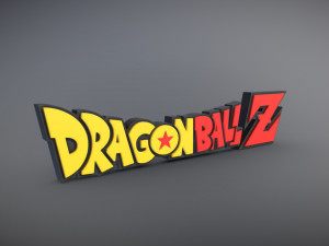 DRAGON BALL Z LOGO Modello di stampa 3D
