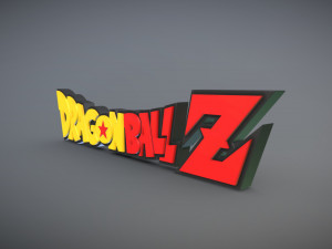 DRAGON BALL Z LOGO Modello di stampa 3D
