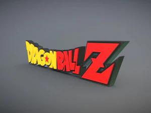 DRAGON BALL Z LOGO 3D Print Model
