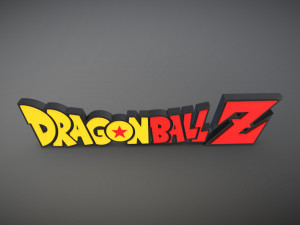 DRAGON BALL Z LOGO Modello di stampa 3D