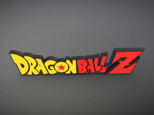 DRAGON BALL Z LOGO 3D Print Model