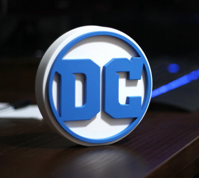 DC LOGO Modelo de Impressão 3D .c4d .max .obj .3ds .fbx .stl .blend 
