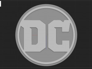 DC LOGO Modelo de Impressão 3D