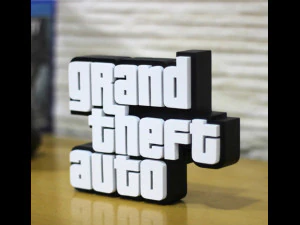 GTA LOGO 3D Print Model
