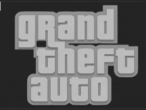 GTA LOGO 3D Print Model