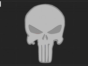 THE PUNISHER LOGO 3D Baskı Modeli
