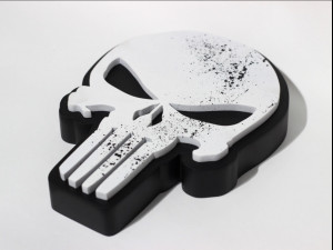 THE PUNISHER LOGO 3D Baskı Modeli