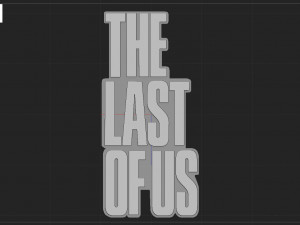 THE LAST OF US LOGO 3D Baskı Modeli
