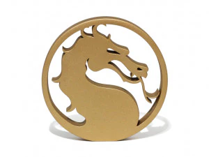 ЛОГОТИП СМЕРТНОЙ КОМБАТ 3D Принт Модель