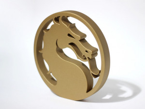 MORTAL KOMBAT LOGO 3D-Druckmodell