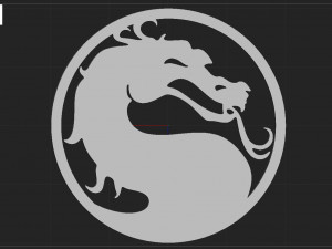 MORTAL KOMBAT LOGO 3D-Druckmodell
