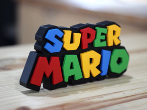 SUPER MARIO LOGO 3D Print Model