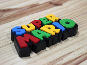 SUPER MARIO LOGO Modelo de impresión 3D