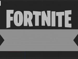 FORTNITE LOGO 3D Print Model