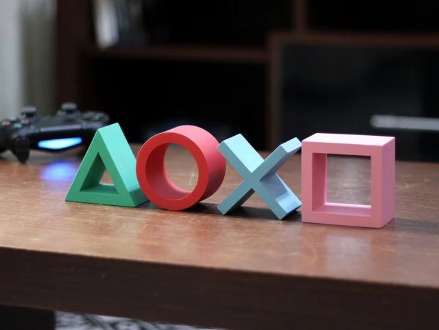 PLAYSTATION SIGNS 3D Print Model .c4d .max .obj .3ds .fbx .stl .blend 