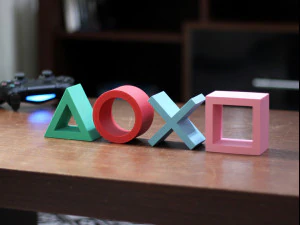 ЗНАКИ PLAYSTATION 3D Принт Модель