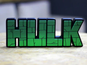 HULK LOGO 3D Print Model