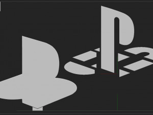 PLAYSTATION LOGO 3D Print Model