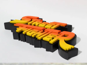 STREET FIGHTER LOGO 3D Print Model