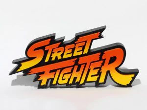 STREET FIGHTER LOGO 3D Print Model