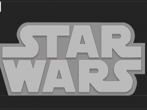 STAR WARS LOGO 3D Baskı Modeli