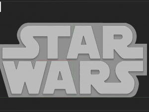 STAR WARS LOGO 3D Print Model