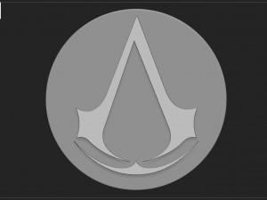 ASSASSINS CREED LOGO Modelo de Impressão 3D