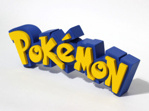 POKEMON LOGO 3D-Druckmodell