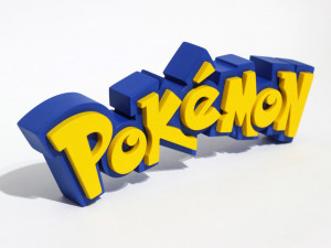 POKEMON LOGO 3D-Druckmodell