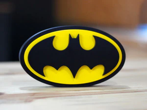 BATMAN SIGN-LOGO 3D Print Model