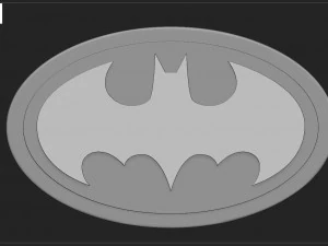 BATMAN SIGN-LOGO 3D Print Model