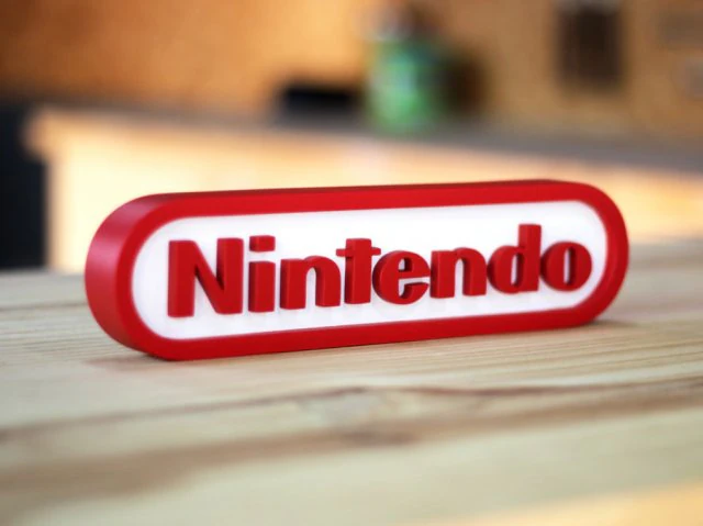 NINTENDO LOGO 3D Print Model .c4d .max .obj .3ds .fbx .stl .blend 