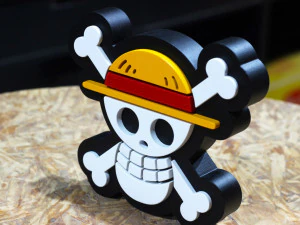 ONE PIECE SIGN 3D Print Model