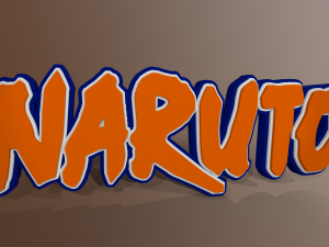 NARUTO LOGO 3D Print Model