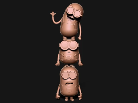 Minions Modèles 3D en vedette