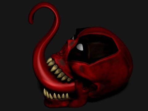 Deadpool skull 3D Print Model