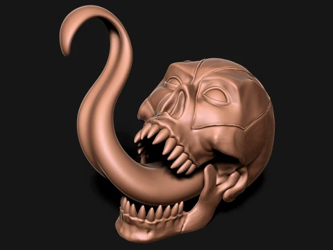 Deadpool skull 3D Print Model