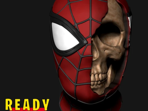 SPIDER MAN SKULL 3D Print Model
