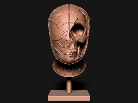 SPIDER MAN SKULL 3D Print Model