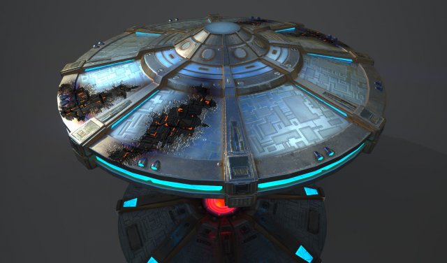 ufo 3Dモデル .c4d .max .obj .3ds .fbx .stl .blend