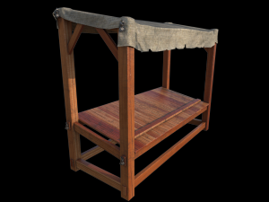 medieval stall 3D मॉडल