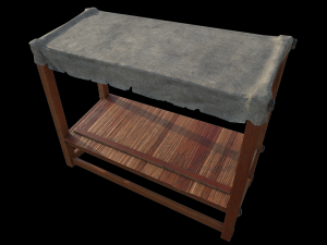 medieval stall 3D मॉडल