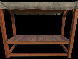 medieval stall 3D मॉडल