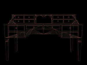 working table Modèle 3D