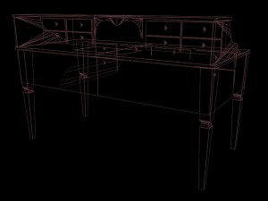 working table Modèle 3D