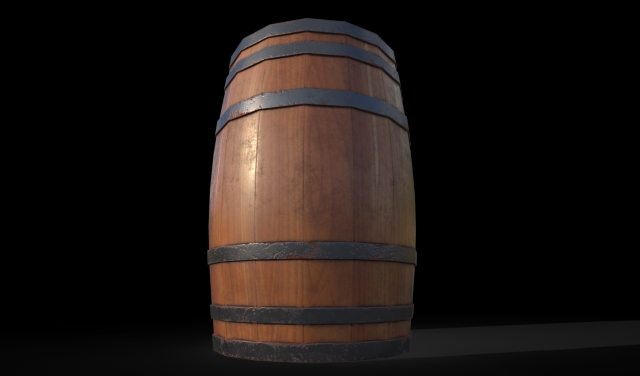 barrel 3D Model .c4d .max .obj .3ds .fbx .stl .blend 