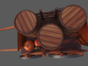 medieval cart002 3D Model